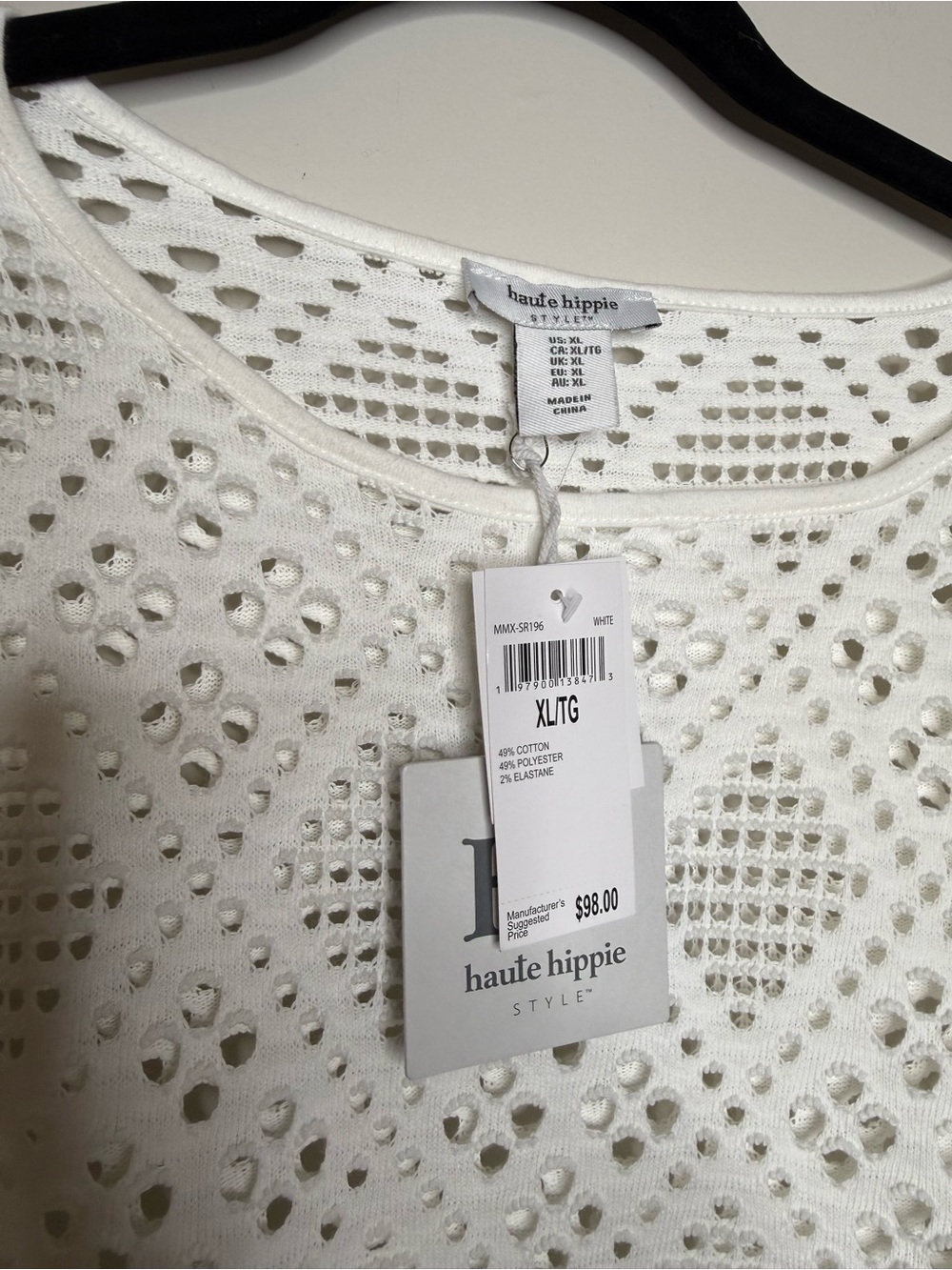 Haute Hippie white crochet lace cover-up dress - Picture 3 of 4
